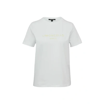 Abbildung von comma MIT Schmuckperlen Tshirt print, Damen, Größe: 32, Weiß