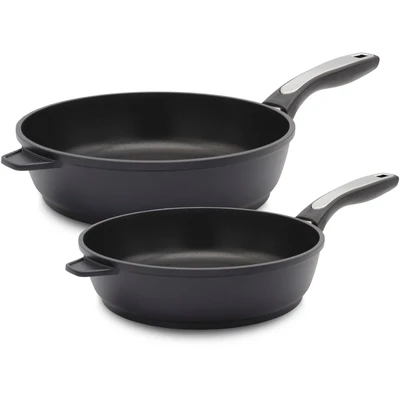Abbildung von Krüger Pfannen Set &quot;Delta&quot;, Aluminiumguss, (Set, 2 tlg.), Ø 24/28 cm, Induktion