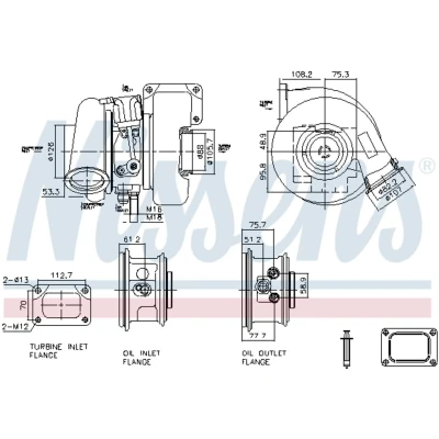 Abbildung von NISSENS 93727 Turbolader Abgasturbolader