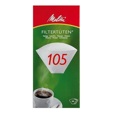 Abbildung von Melitta Filtertüten 105 weiß, 200 Stück, von FROG.coffee