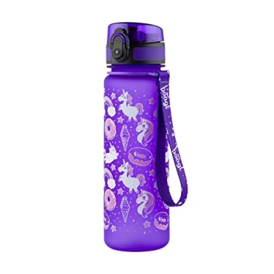 Abbildung von Baagl Tritan Trinkflasche für Kinder, Größe: One Size, Purple