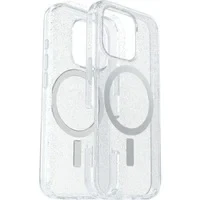 Abbildung von OtterBox Symmetry Series Clear MagSafe transparente Hülle für iPhone 16 Pro, stoßfest, sturzsicher, schützende Hülle, 3X getestet nach Militärstandard, Stardust