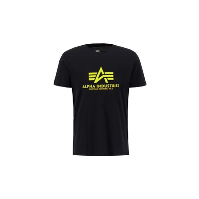 Abbildung von Alpha Industries Tshirt print black, Herren, Größe: Large, Black