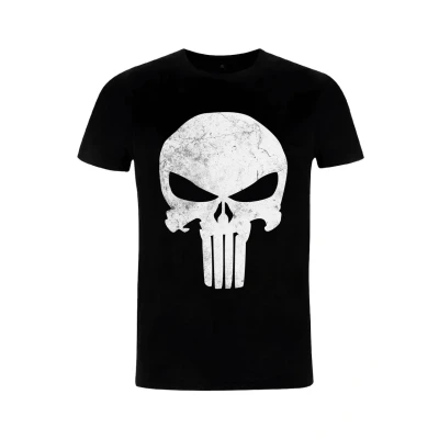Abbildung von Marvel Other Punisher Distressed Skull Tshirt print, Größe: Medium, Black