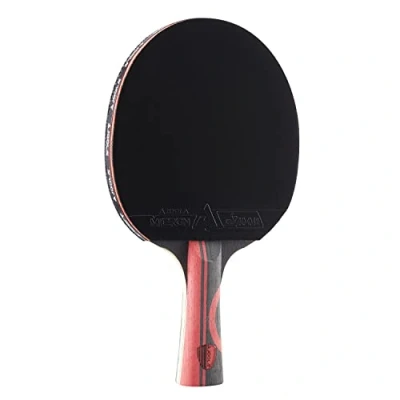 Abbildung von JOOLA Infinity Edge Turnier Performance Ping Pong Paddel mit Carbon Pro Technologie schwarzer Gummi auf beiden Seiten Wettkampfbereit Tischtennisschläger für fortgeschrittenes Training