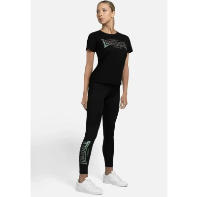 Abbildung von Lonsdale Harray Tshirt print, Damen, Größe: Small, Black rainbow