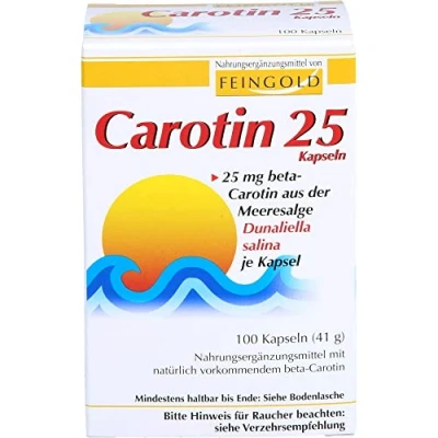 Abbildung von Carotin 25 Feingold Kapseln 100 St