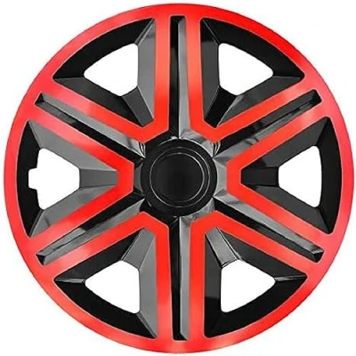 Abbildung von Radzierblende Action schwarz/rot 15 Zoll 4er Set