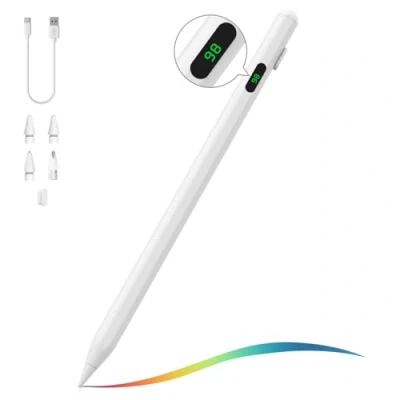 Abbildung von MoKo Stylus Pen für iPad 2018 2024, USB C Pencil Apple mit LED Power Display, Schnellladung 10. Gen Pro 12,9/11 Zoll, Air 6/5/4/3, Mini 6/5, 10/9/8/7/6
