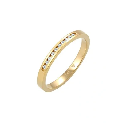 Abbildung von DIAMORE Ring Damen Edel Klassisch mit Diamant (0.10 ct.) aus 585 Gelbgold