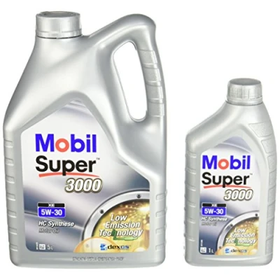 Abbildung von Mobil 153659 Leichtlaufmotorenöl Super 3000 XE 5W 30, 5 L Plus 1