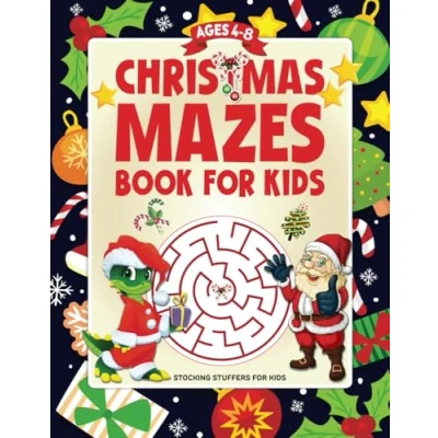 Abbildung von Stocking Stuffers: Christmas Mazes Book For kids Ages 4 8: 100 Holiday Themed Puzzle Mazes, Perfect Gift And Stuffers Preschool &amp; Children