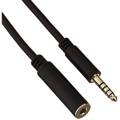 Abbildung von DELOCK Verlängerungskabel Klinke 4,4 mm 5 Pin Stecker zu Buchse 2 m schwarz