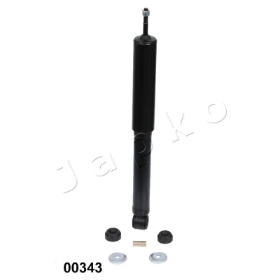 Abbildung von JAPKO MJ00343 Stoßdämpfer Hinterachse Gasdruck Zweirohr Teleskop oben Stift, unten Auge OPEL: Tigra Twintop, Corsa C Schrägheck