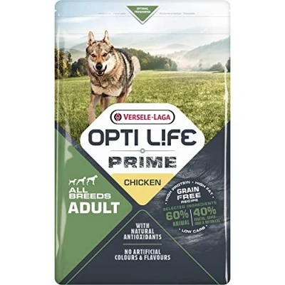Abbildung von Opti Life Prime Adult All Breeds Huhn Hundefutter 2.5 kg Getreidef...