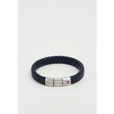 Abbildung von Tommy Hilfiger Rounded Braided Armband blue/silvercoloured, Herren, Größe: One Size, Blue/silver/coloured