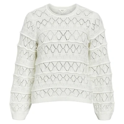 Abbildung von Object Strickpullover, Damen, Größe: Small, Cloud dancer