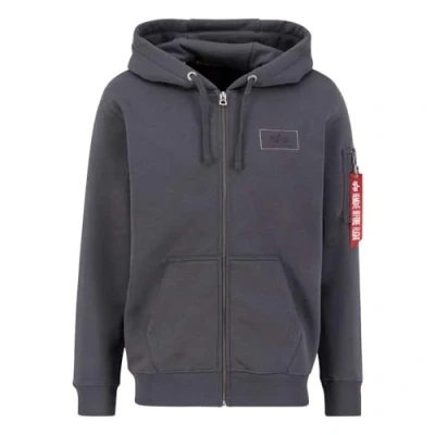 Abbildung von Alpha Industries ZIP Hoody Sweatjacke, Herren, Größe: Large, Vintage grey