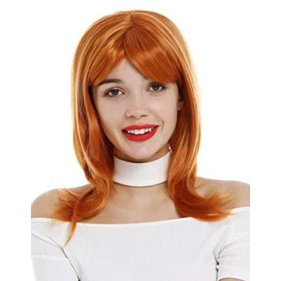 Abbildung von WIG ME UP 3003 T2735 Perücke Damen schulterlang mittellang glatt gestuft geslicte Spitzen Orange