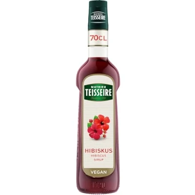 Abbildung von Mathieu Teisseire Hibiskus Sirup, für Getränke, Erfrischungsgetränke, Cocktails und Desserts, Flasche 70 cl