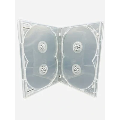 Abbildung von Amaray Multi 4 DVD Hüllen Wege Multibox in transparent für CDs, 10 Stück