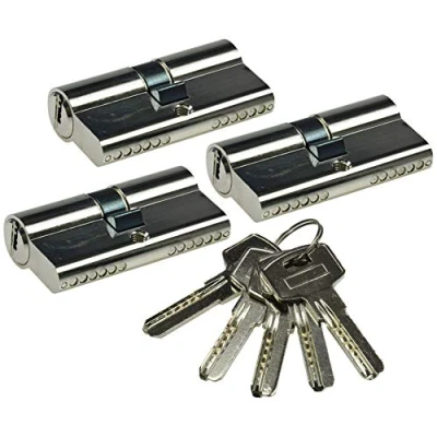Abbildung von ChiliTec Trocknerball 3x Schließzylinder 60mm SET (30+30mm) Profil Zylinder, 5 Sicherheits