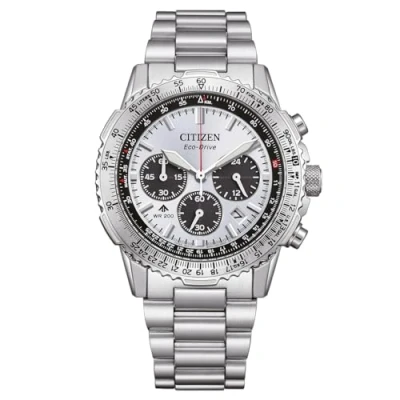 Abbildung von Citizen CA4660 61A Eco Drive Herrenuhr Chronograph Stahl/Silberfarben