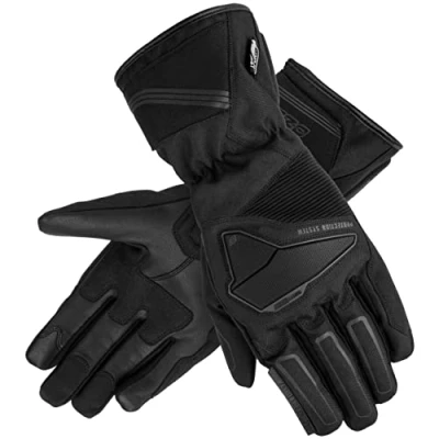 Abbildung von Ozone Touring WP Leder Motorradhandschuhe für Männer Hipora Membrane absorbierende Schaumplatten Flexible Elemente