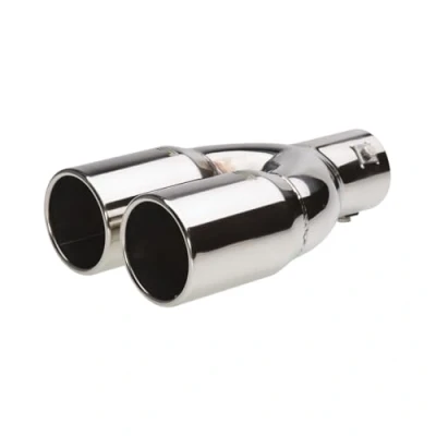 Abbildung von Simoni Racing TRX/60 Auspuffblende 76mm rund, V Form Edelstahl 230mm