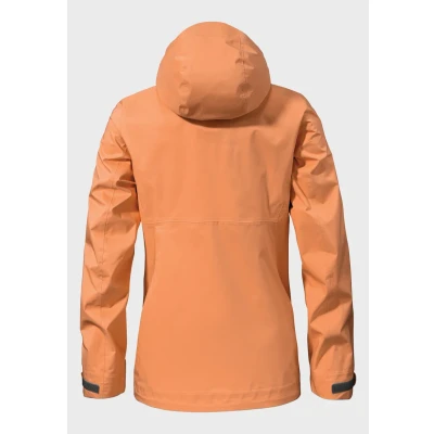 Abbildung von Schöffel Aiplspitz Regenjacke / wasserabweisende Jacke, Damen, Größe: 34, Orange