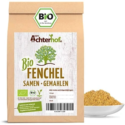 Abbildung von Fenchel gemahlen Bio 100g gemahlene Samen Fencheltee milder, süßlicher Geschmack vom Achterhof