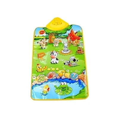 Abbildung von NEU! Erlebnisdecke Bauernhof Musik &amp; Licht interaktive Spielmatte Marke HUKITECH Babydecke Krabbeldecke Spieldecke Krabbelmatte Lernmatte Lernspiel Erlebnismatte