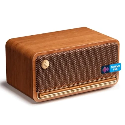 Abbildung von Edifier® MP230 TCODE Stereo Bluetooth Lautsprecher (Bluetooth, 20 W, Tragbar, im Retro Design, kabellos)