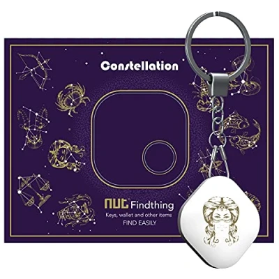 Abbildung von Nutale Schlüsselfinder Löwe Finden mit App Bluetooth, iOS und Android, Community Suchfunktion, Item Tracker Support Fernbedienung, Wallet Tracker, Gute Idee für Ihre verlorenen Gegenstände Jungfrau