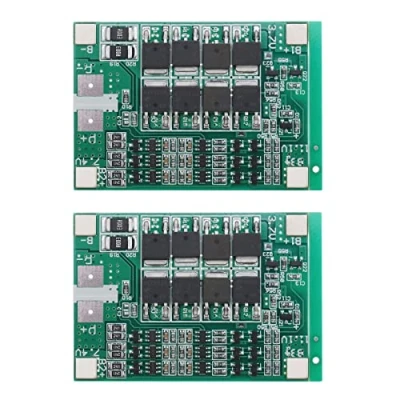 Abbildung von Be In Your Mind 2 Stück Multi Schutz Lithium Batterie Schutzplatine Schutzbrett 3S 40A 12V Ladeschutzplatine BMS Leiterplatten mit Ausgleichsladung