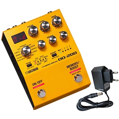Abbildung von Boss OD 200 Hybrid Drive Distortion Verzerrer Multi Effektgerät + keepdrum Netzteil