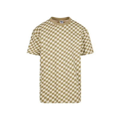 Abbildung von Urban Classics Check Tshirt print, Herren, Größe: XXL, Khakicheck