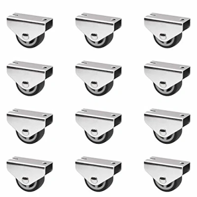Abbildung von Sotech 12er Set Kastenrolle PASSAU (Ø 30 mm, für Unterbaumontage, dunkelgrau) Transportmöbelrolle, leise und bodenschonend, Ideal Bettkästen Bodenschubladen