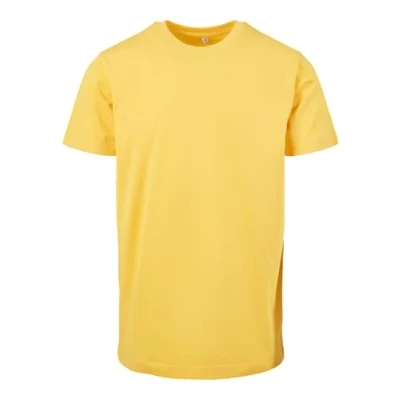 Abbildung von Build Your Brand Herren T shirt Round Neck Shirt, Gelb (Taxi Yellow), XL EU