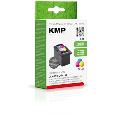 Abbildung von KMP Tintenpatrone passend für Canon CL541XL (5226B005) 3 farbig PIXMA MG2150 MG2250 MG3150 MG3250 MG3550 red White MG3640 S MG3650 w etc.