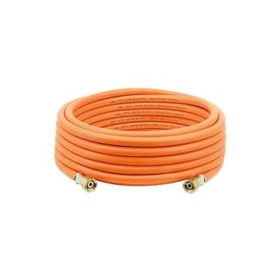 Abbildung von CFH Gasschlauch Gummi VS 780 10 m Gummigasschlauch mit beidseitigem G 3/8&quot; LH Anschluss, für Abflammgeräte &amp; Gaslötgeräte, LPG/Propan/Butan, 20 bar, konisch dichtend, 30 C bis +70
