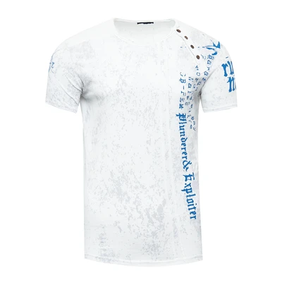 Abbildung von Rusty Neal T Shirt, mit seitlicher Knopfleiste