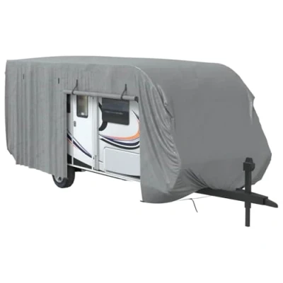 Abbildung von vidaXL Autoplane Schutzhülle für Wohnwagen Grau 732x250x220 cm Vliesstoff (1 St)