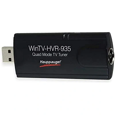 Abbildung von Hauppauge WinTV HVR 935HD 01588 USB Hybrid TV Tuner digitales Fernsehen DVB T2 HD, C T, Analog für Laptop oder PC