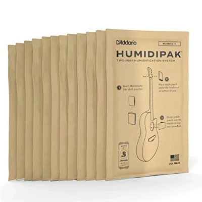 Abbildung von D&#039;Addario Gitarre Luftbefeuchter Packs Konditionierungspakete für das Zwei Wege Befeuchtungssystem zur Aufrechterhaltung des korrekten Befeuchtungsniveaus der 12 Ersatzpakete