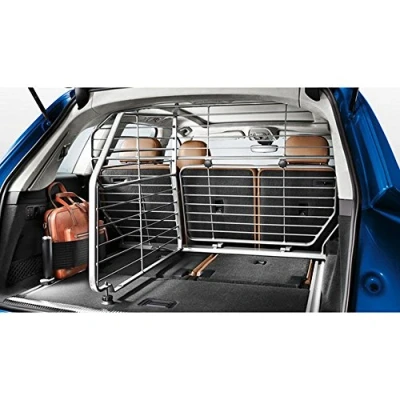Abbildung von Original Audi Q5 (Typ FY, ab 2017) Trenngitter QUER Hundeschutzgitter Kofferraum Gepäckraum Gitter dunkelgrau 80A017221