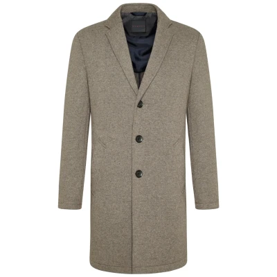 Abbildung von bugatti Woolmix Klassischer Mantel, Herren, Größe: 102, Taupe