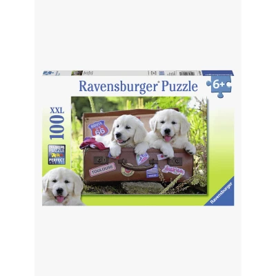 Abbildung von Ravensburger Puzzle Reisende Hundewelpen 100 Teile