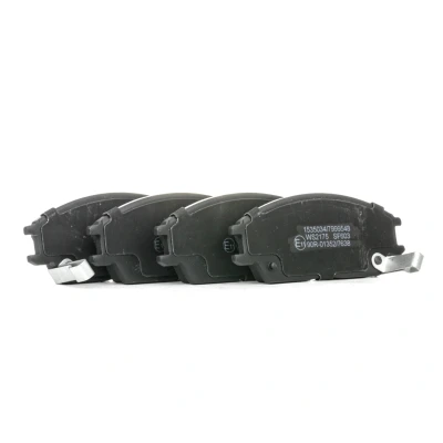 Abbildung von RIDEX 402B0132 Bremsbelagsatz Vorderachse mit akustischer Verschleißwarnung HYUNDAI: Getz, ACCENT 2, 2 Stufenheck, SUBARU: JUSTY 1