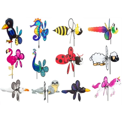 Abbildung von Windspiele in Tierform Spin Critters ca 32x65cm Rabe